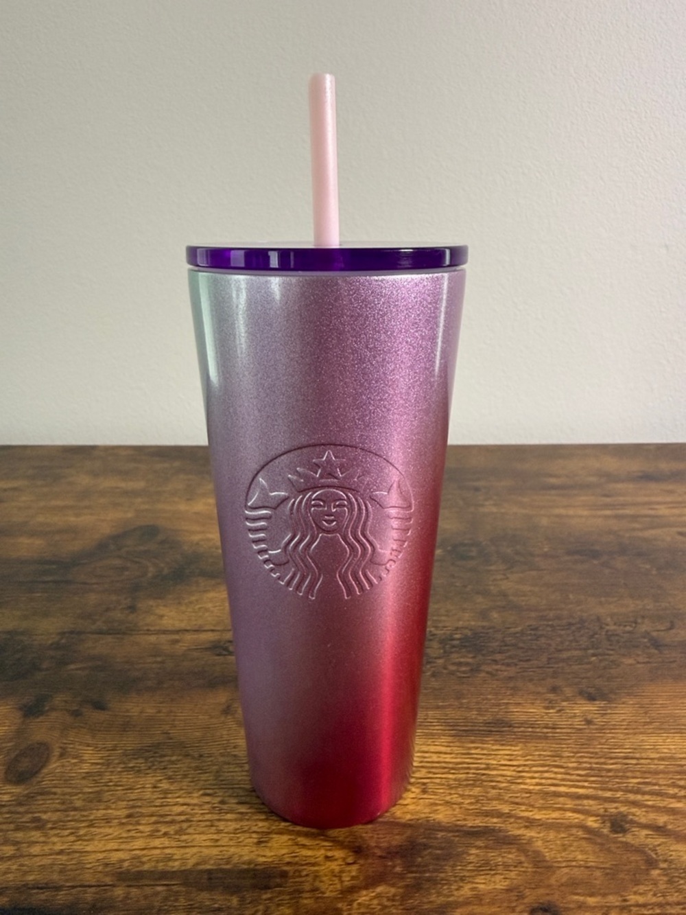 Starbucks Glitter Gradient Tumbler in Pink, Purple & Red, 16 Oz